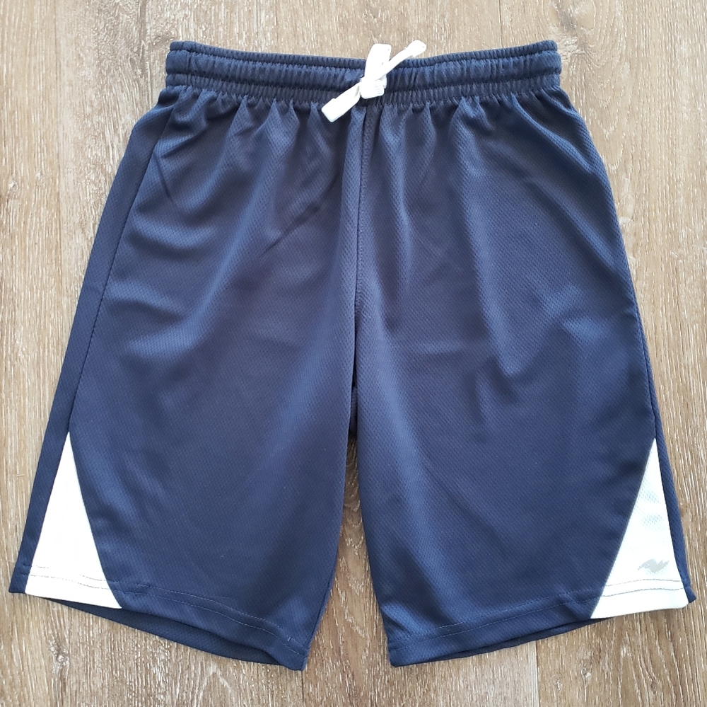 3/$20 Kids Boys Athletic Works Navy Mesh Basketball Shorts Activewear, XL 14-16